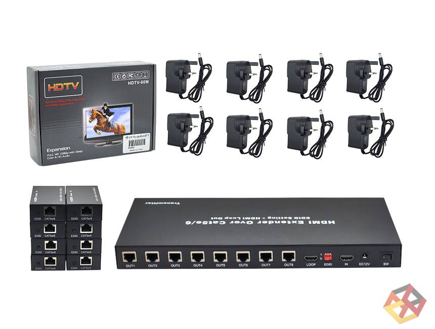HDMI SPLITTER 1X8         