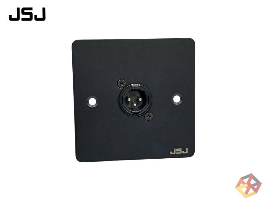 JSJ XLR MALE FACEPLATE    