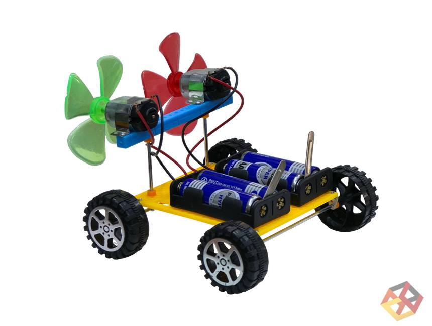 DIY MOTOR CAR WITH FAN    
