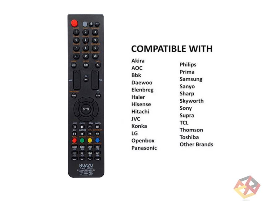UNIVERSAL LED/LCD TV REMOT