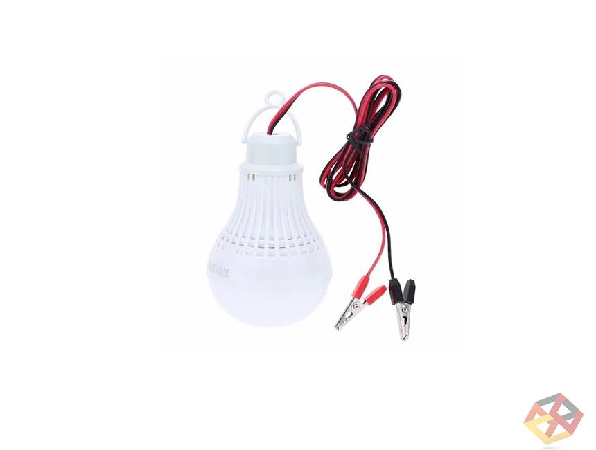 LED BULB WITH WIRE & CLIPS