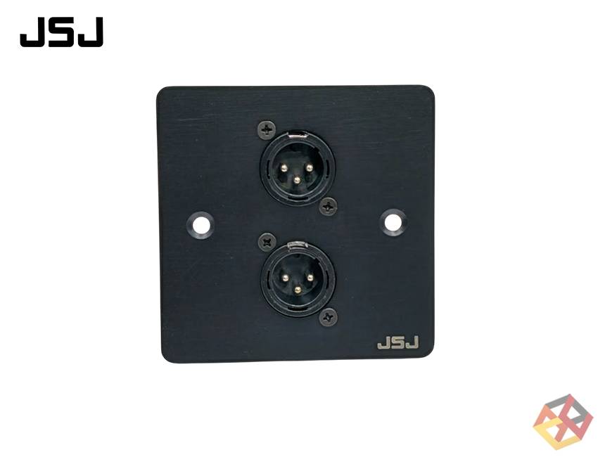 JSJ XLR MALE FACEPLATE    